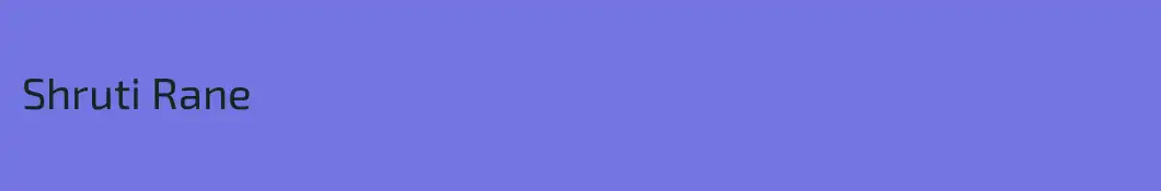 Shruti Rane